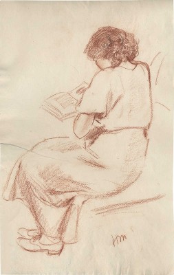 Тырса Николай Андреевич. Девушка с книгой